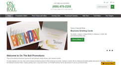 Desktop Screenshot of ontheballpromotions.com
